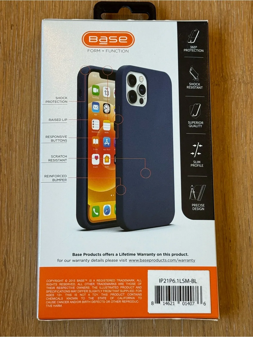 New Base Liquid Silicone Case for iPhone 13 Pro Navy Blue